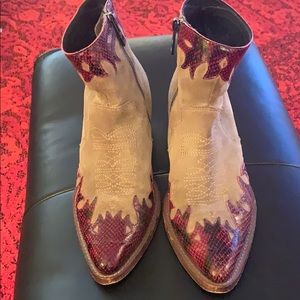 Western style short boots